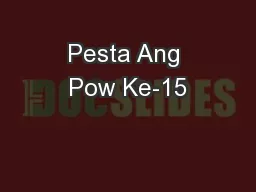 Pesta Ang Pow Ke-15
