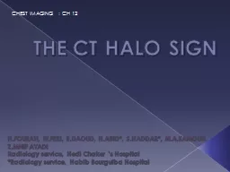 THE CT HALO SIGN