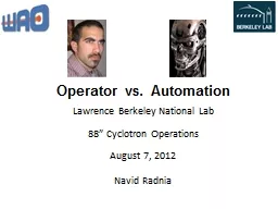 Operator  vs.  Automation