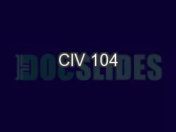 CIV 104