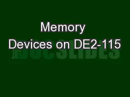 Memory Devices on DE2-115