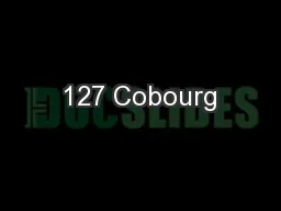 127 Cobourg