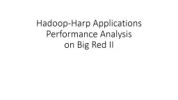 Hadoop-Harp Applications Performance Analysis