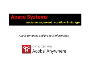 Apace company and product information  Corporate Overv