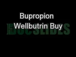 Bupropion Wellbutrin Buy