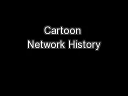 Cartoon Network History