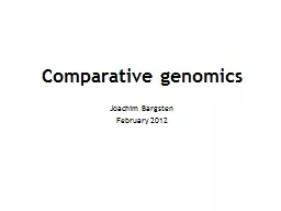 Comparative genomics
