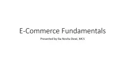 E-Commerce Fundamentals