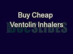 Buy Cheap Ventolin Inhalers