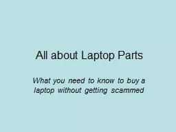 All about Laptop Parts