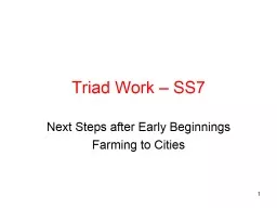 Triad Work – SS7