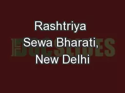 Rashtriya Sewa Bharati, New Delhi