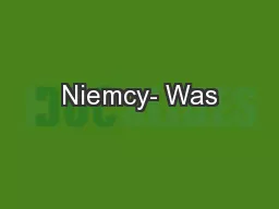 Niemcy- Was
