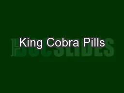 King Cobra Pills
