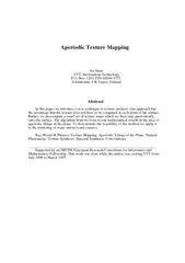 Aperiodic Texture Mapping Jos Stam VTT Information Tec