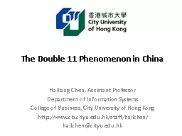 The Double 11 Phenomenon in China
