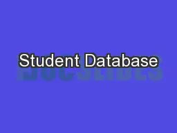 Student Database