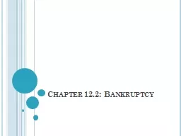 Chapter 12.2: Bankruptcy