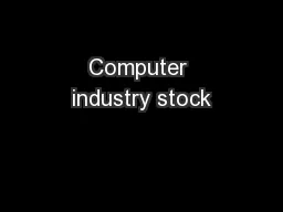 Computer industry stock