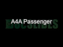 A4A Passenger