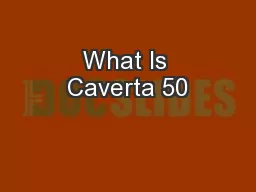 What Is Caverta 50