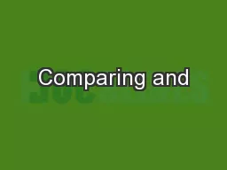 Comparing and