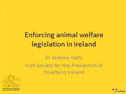 Enforcing animal welfare legislation in Ireland