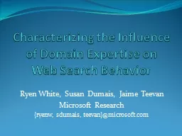 Characterizing the Influence      of Domain Expertise on