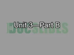 Unit 3—Part B