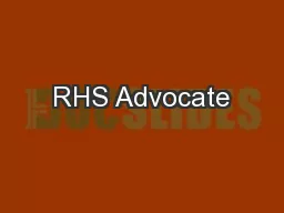 RHS Advocate