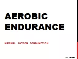 Aerobic Endurance