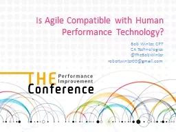 Is Agile Compatible with Human Performance Technology?