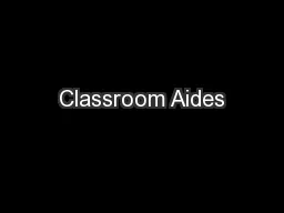 Classroom Aides