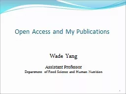 Open Access and My Publications