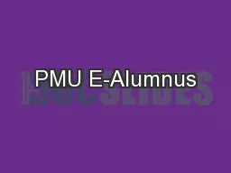 PMU E-Alumnus