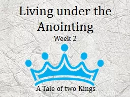Living under the Anointing