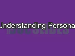 Understanding Personal