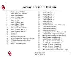 Array Lesson 1
