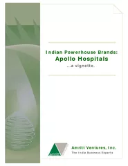 Indian Powerhouse Brands Apollo Hospitals a vignette