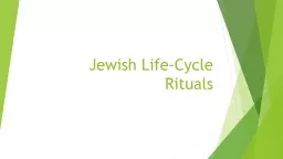 Jewish Life-Cycle Rituals