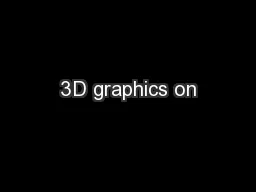 3D graphics on
