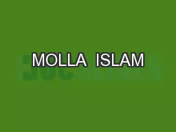 MOLLA  ISLAM