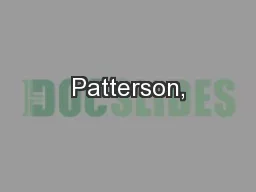 Patterson,