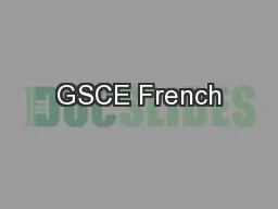 GSCE French