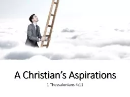A Christian’s Aspirations