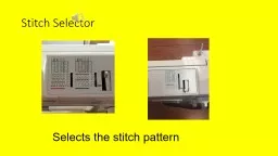 Stitch Selector