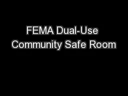 FEMA Dual-Use Community Safe Room