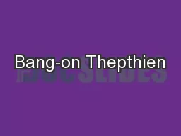 Bang-on Thepthien
