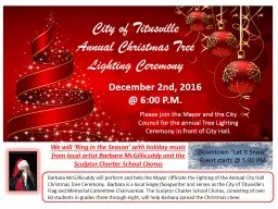 City of Titusville Annual Christmas Tree