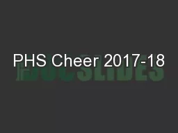 PHS Cheer 2017-18